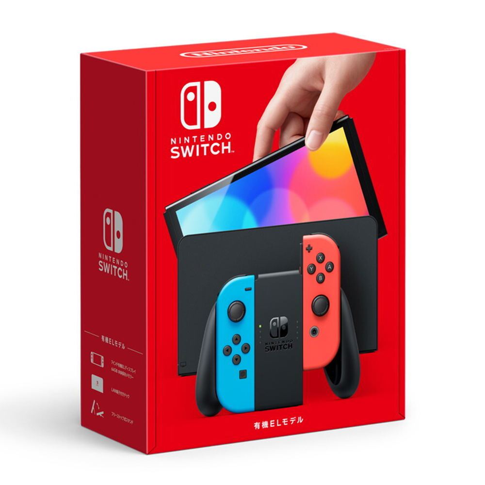 Nintendo Switch - OLED Model met Neon Rode en Neon Blauwe Joy-Con (Japanse Specificatie)