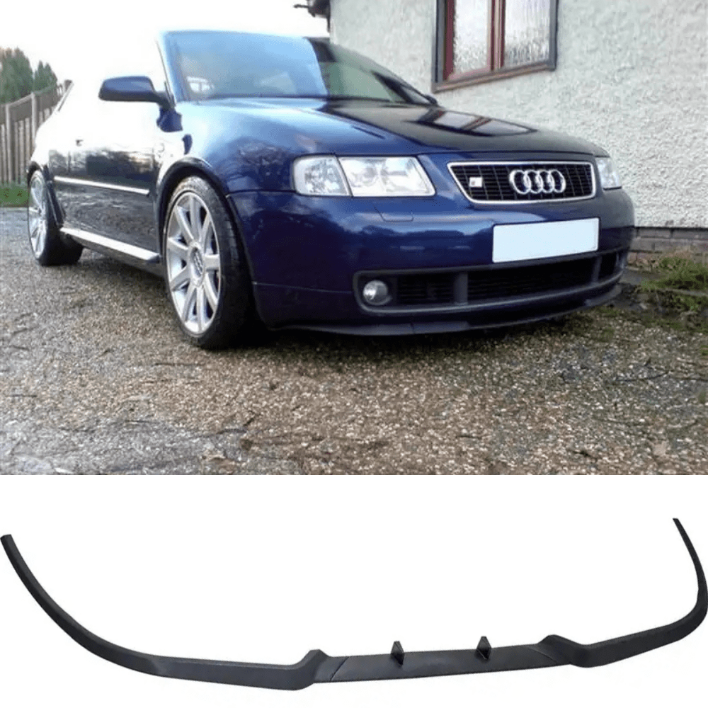 For A3 A4 S3 S4 8p 8l R Style Front Bumper Splitter Lip 3pcs Matte Black Autovision