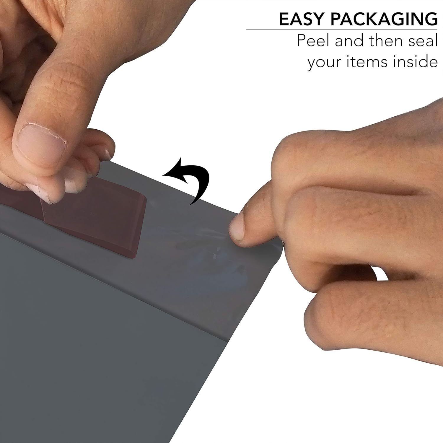 50 pack grey mailing bags self seal postage bags for shipping packaging waterproof poly mailers multi size options 5x7 to 24x36 inch details 4