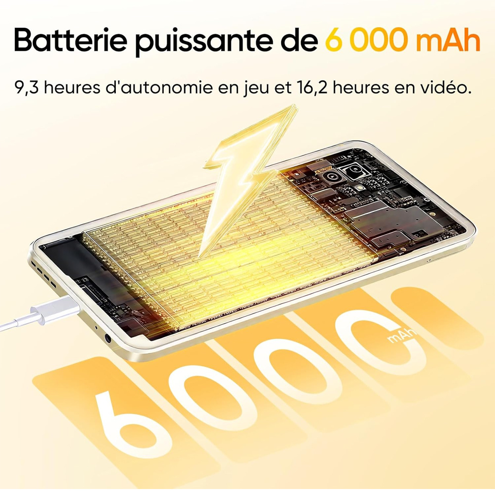 Отключен смартфон Realme Note70T Android - 6000mAh голяма батерия, 90Hz ултра плавен екран, 4+256, осемядрен чипсет, ултра тънък 7.94mm, 300% ултра силна звукова настройка, без зарядно устройство, 13MP AI камера (модел: RMX5313)