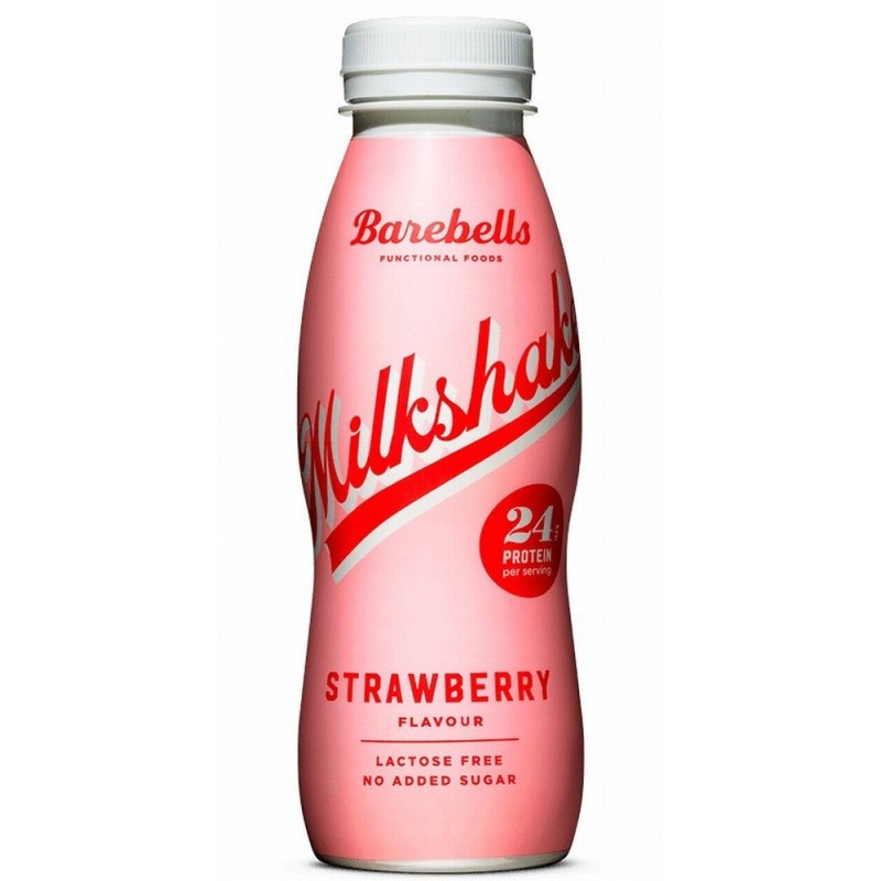 TEMU Batido Proteico Sabor Fresa - Sin azucares añadidos - 24 gramos de proteína por botella - Sin lactosa - Barebells