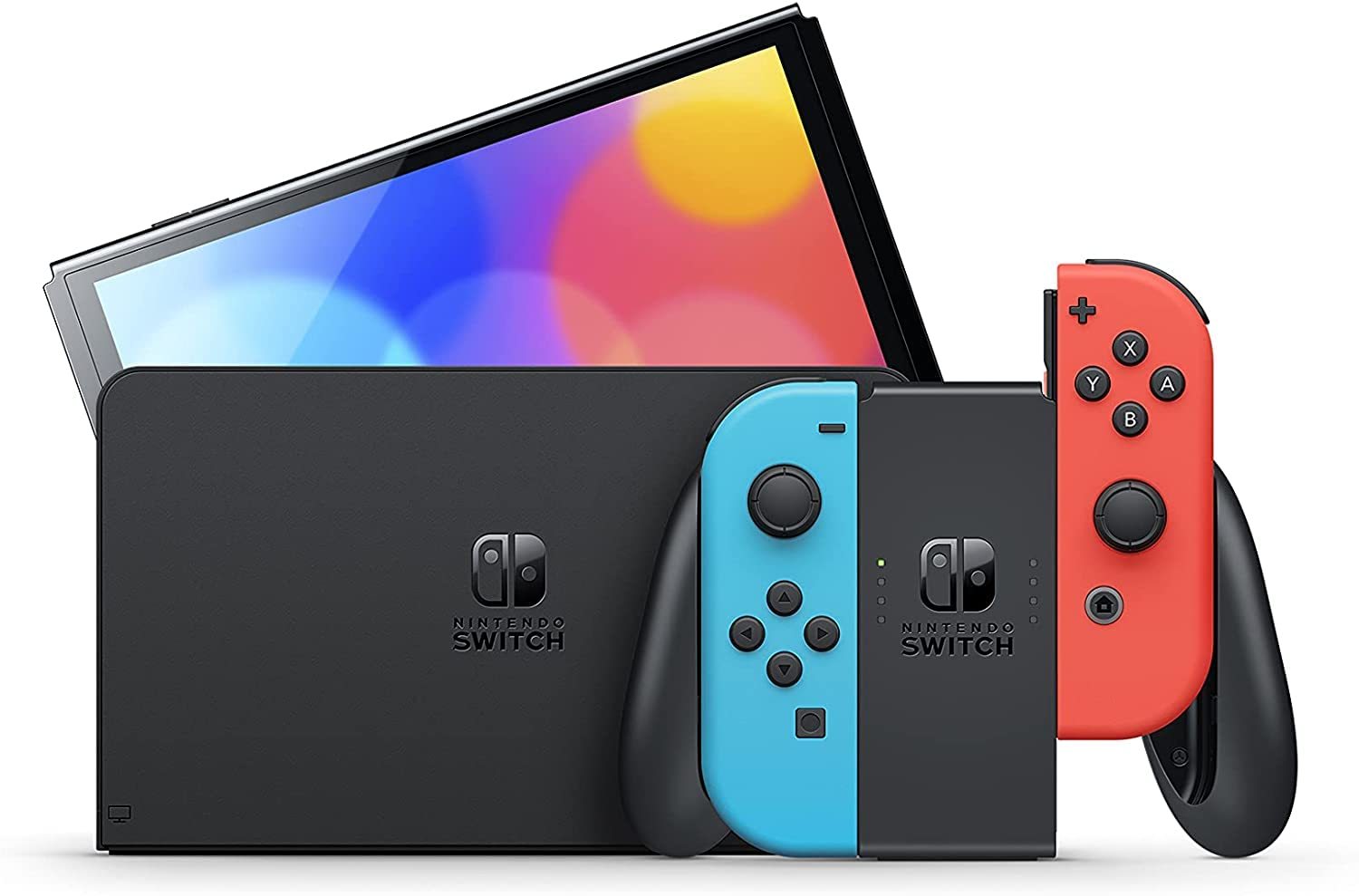 Nintendo Switch - OLED Model met Neon Rode en Neon Blauwe Joy-Con (Japanse Specificatie)