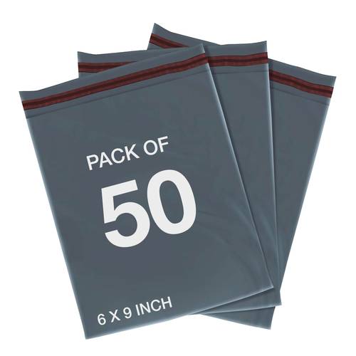 50 pack grey mailing bags self seal postage bags for shipping packaging waterproof poly mailers multi size options 5x7 to 24x36 inch