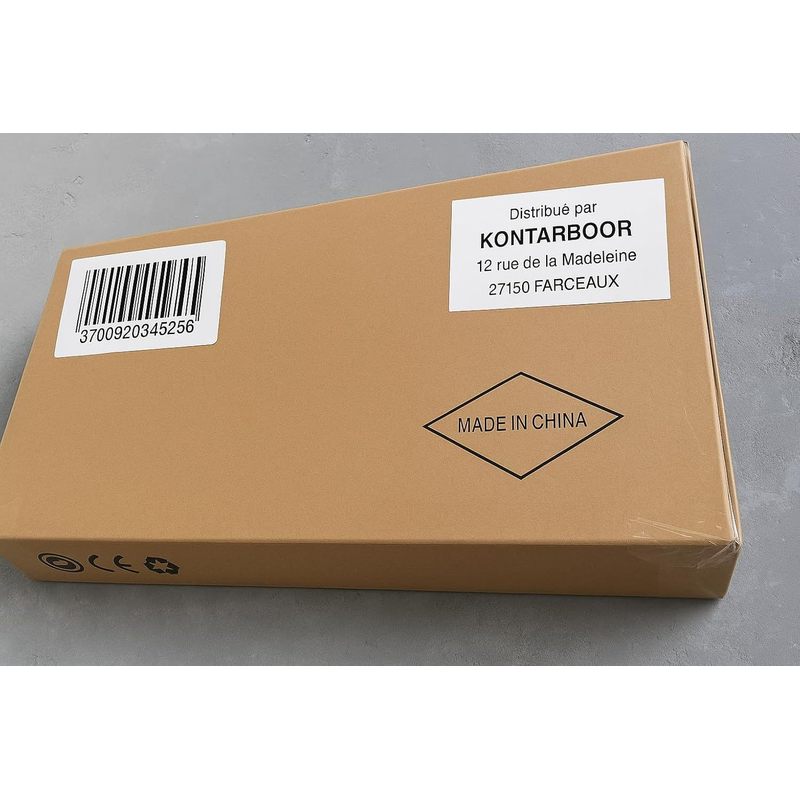 KONTARBOOR Baby Speelmat 180 x 150 x 1 cm - XXL Dikke Opvouwbare Omkeerbare Schuim Vloermat - 2 VERSCHILLENDE Ontwerpen - Baby Sensorische Ontwikkelingsmat - Sensorische Stimulatie