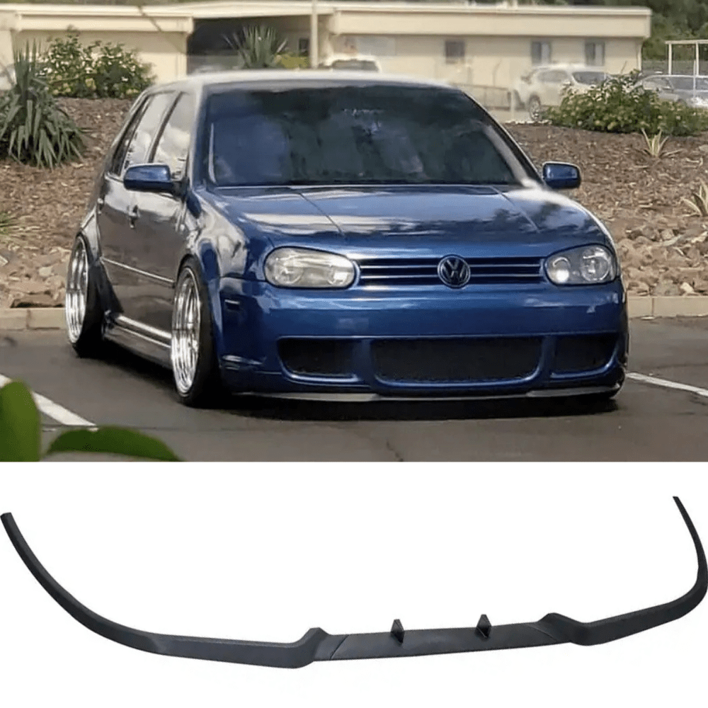For Vw Golf 4 R32 Iv R Style Front Bumper Splitter Lip 3pcs Matte Black Autovision Auto Accessories