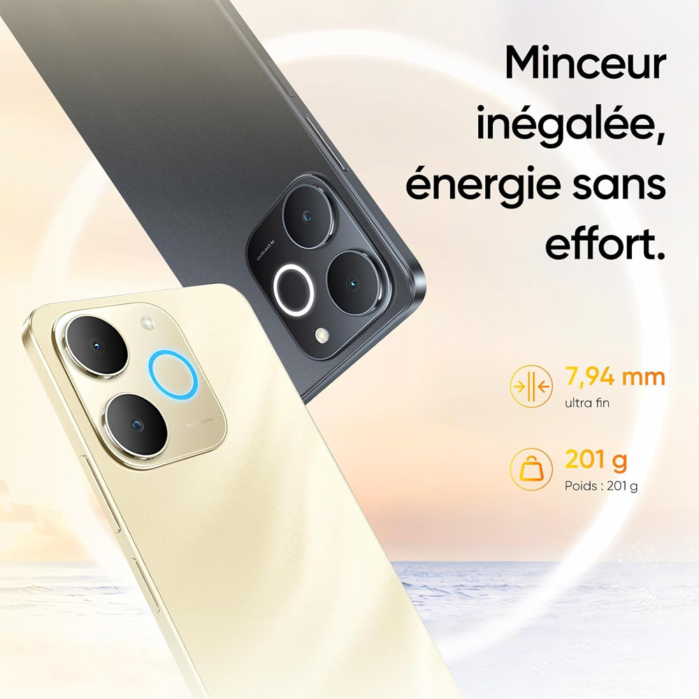 Отключен смартфон Realme Note70T Android - 6000mAh голяма батерия, 90Hz ултра плавен екран, 4+256, осемядрен чипсет, ултра тънък 7.94mm, 300% ултра силна звукова настройка, без зарядно устройство, 13MP AI камера (модел: RMX5313)