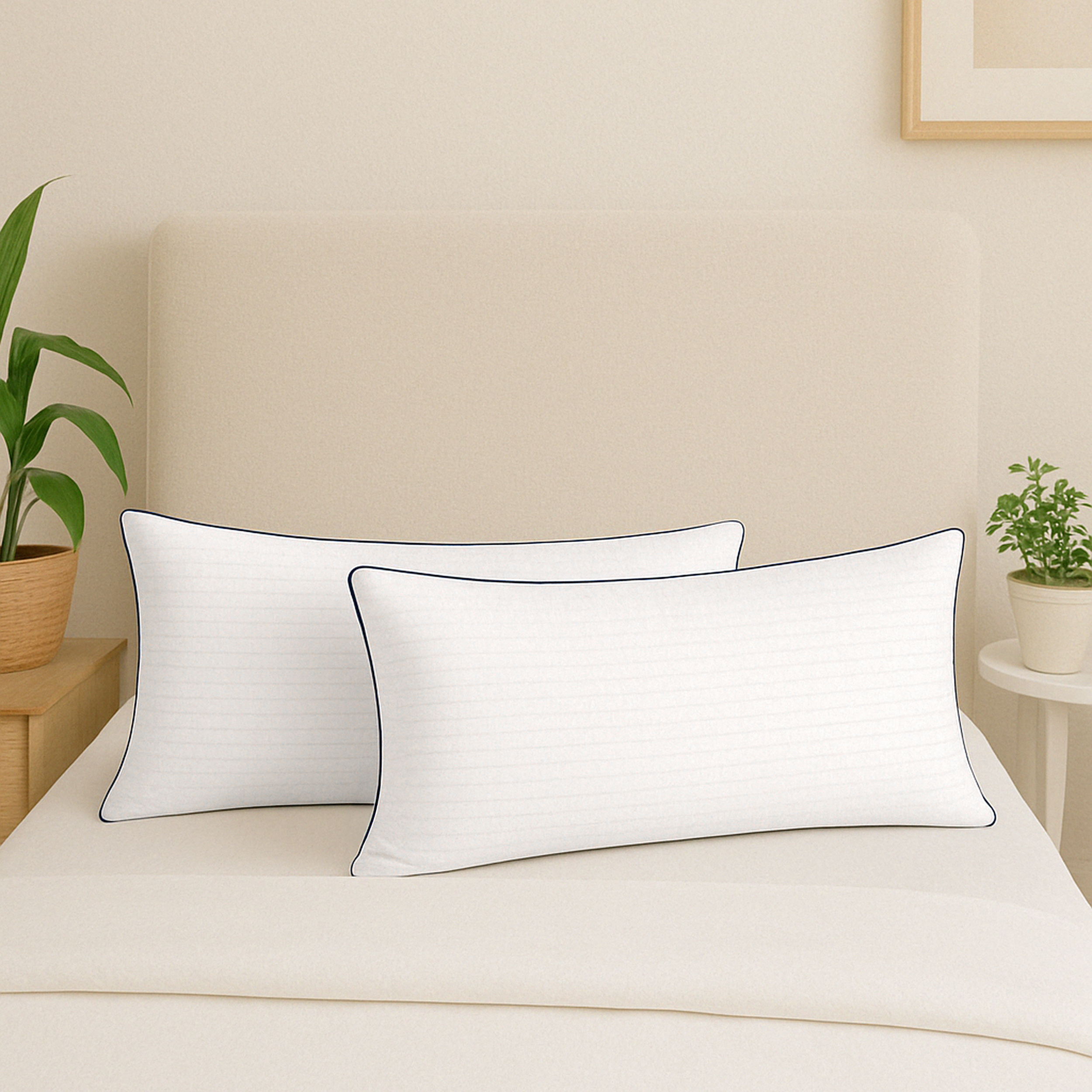 -quality Pillow – Soft, Plush Filled Sleeping Pillow, Ideal For Allergy Sufferers – Washable At 60°c, Sizes 40x80 And 80x80