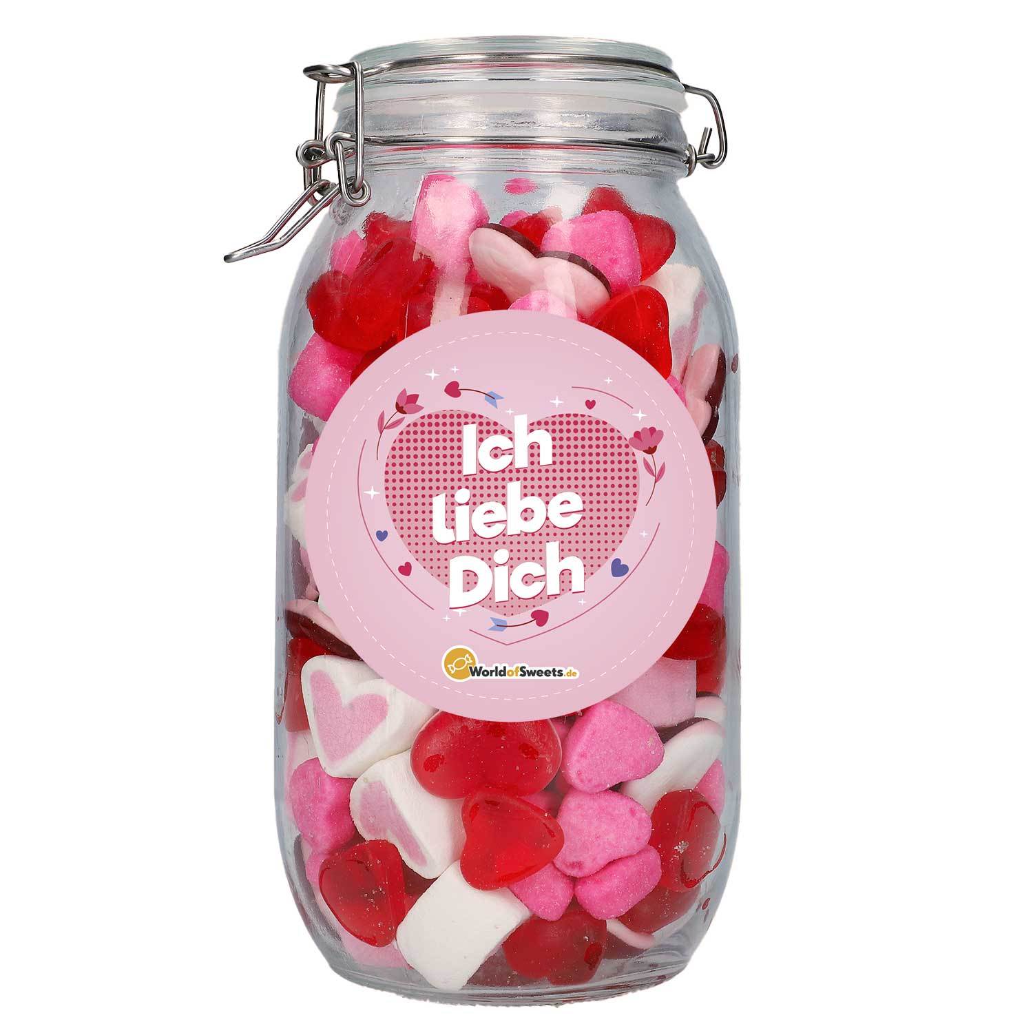Image of World Of Sweets Love Mix 'i Love You' In A Jar, 1.5kg