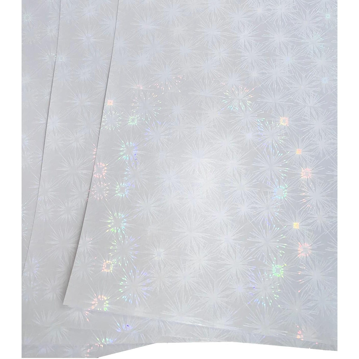 10 Sheets A4 Self-Adhesive Holographic Vinyl Overlay Sheets