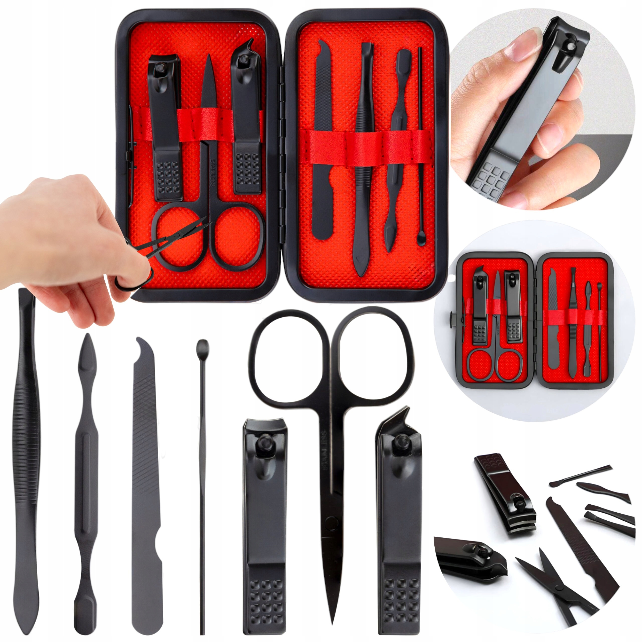 TEMU Nail Manicure Pedicure Set Large Accessories Case Toolkit In Case