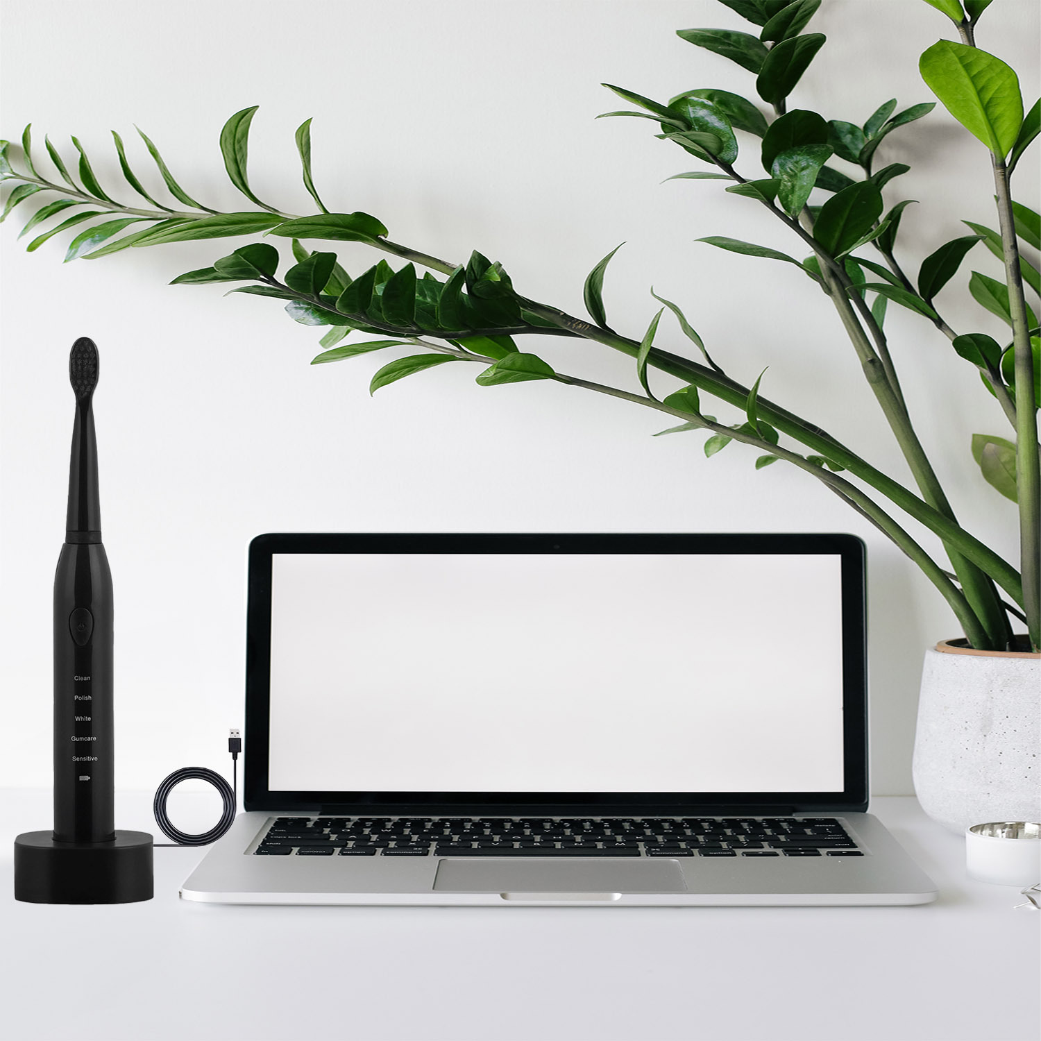 Elektrische Sonic Tandenborstel voor Tanden en Tandvleesreiniging, Tandsteenverwijdering, Plaqueverwijdering voor Kinderen en Volwassenen, 12 Uur Batterijduur, 5 Modes (Reinigen, Bleken, Tandvleesverzorging, Diepe Reiniging, Massage), Automatische Reiniging, Perfect Cadeau voor Mondhygiëne, Elegant Ontwerp, 8 Vervangbare Sonic Borstelkoppen, Ideaal Glimlachcadeau voor Verjaardagen, Feestdagen, Kerstmis, USB Opladen