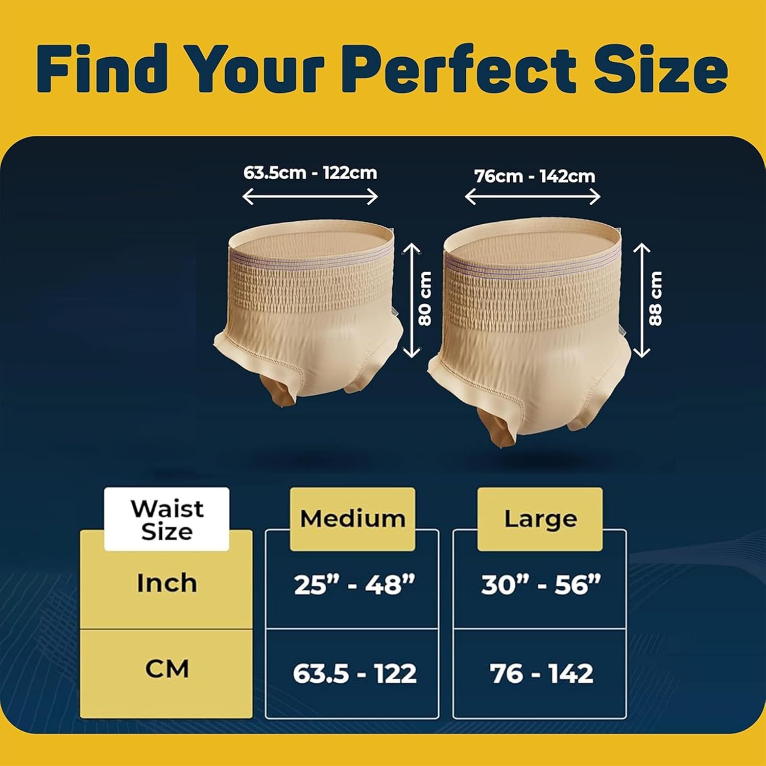 friends 20 x leak protection pants for women large waist 30 56 inches postpartum bladder leak protective ultra absorbent discreet fit leak proof   soft breathable details 2