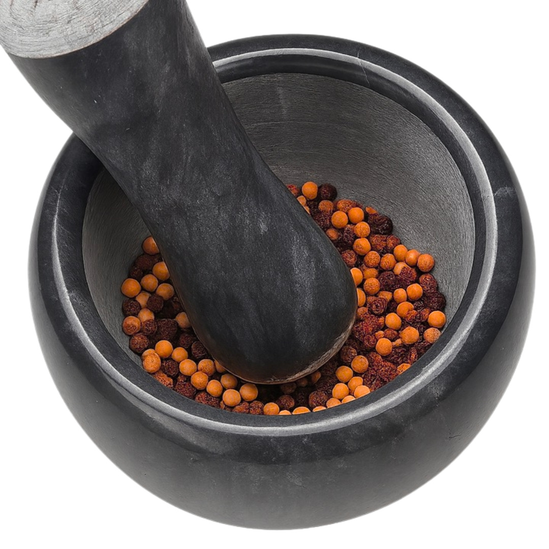 TEMU Marble Mortar And Pestle Set For Spices Kitchen Mortar