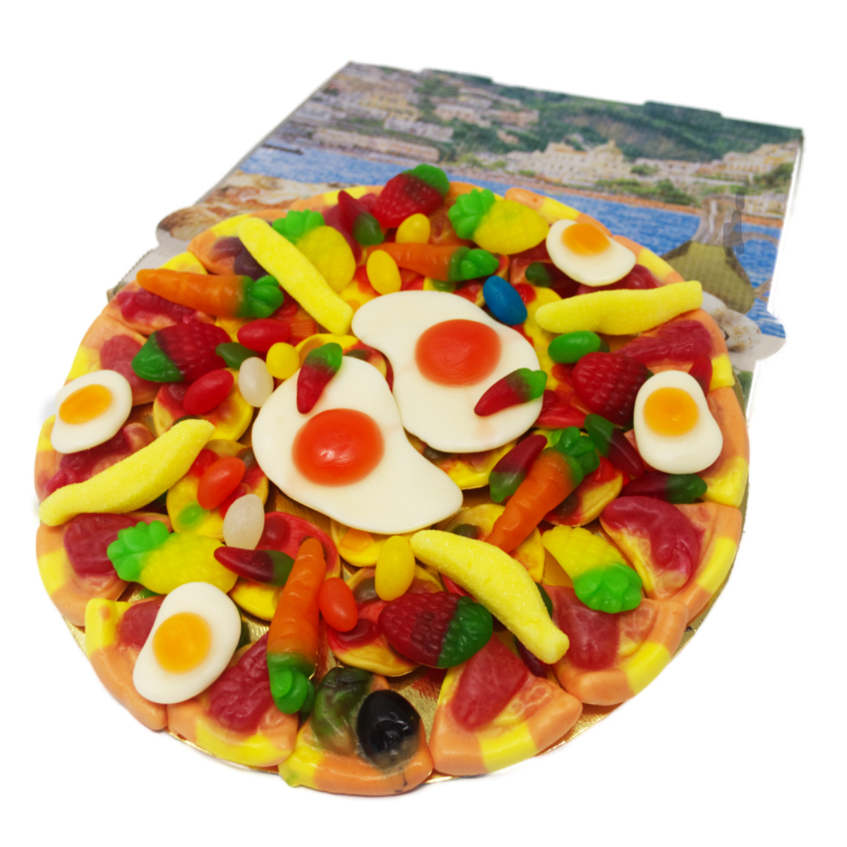 Image of Pizza-shaped Fruit Gummies, Various Flavors, Sealed, 500g