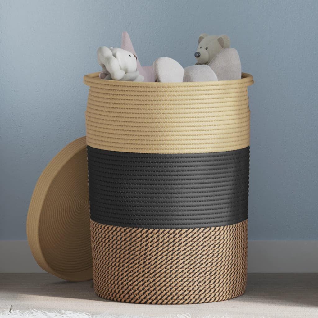 Image of Vidaxl Storage Basket, Woven Laundry Basket, Blanket Basket, Toy Basket, Bathroom Basket, Bath Basket, Towel Basket, Decorative Storage Basket