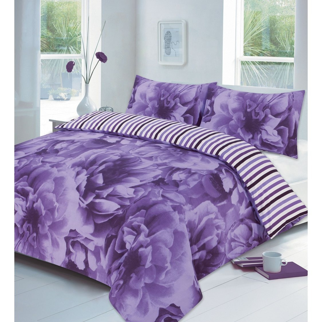 TEMU Rose Printed Duvet Cover Sets Quilt Cover Sets Bed Linen Reversible Bedding Sets With Pillowcases All Sizes