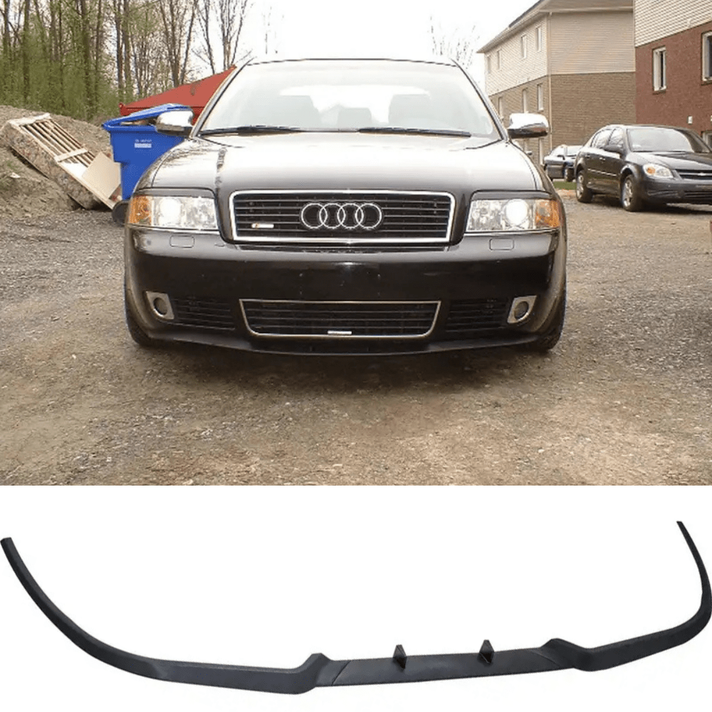 For A6 S6 Rs6 C5 R Style Front Bumper Splitter Lip 3pcs Matte Black Autovision