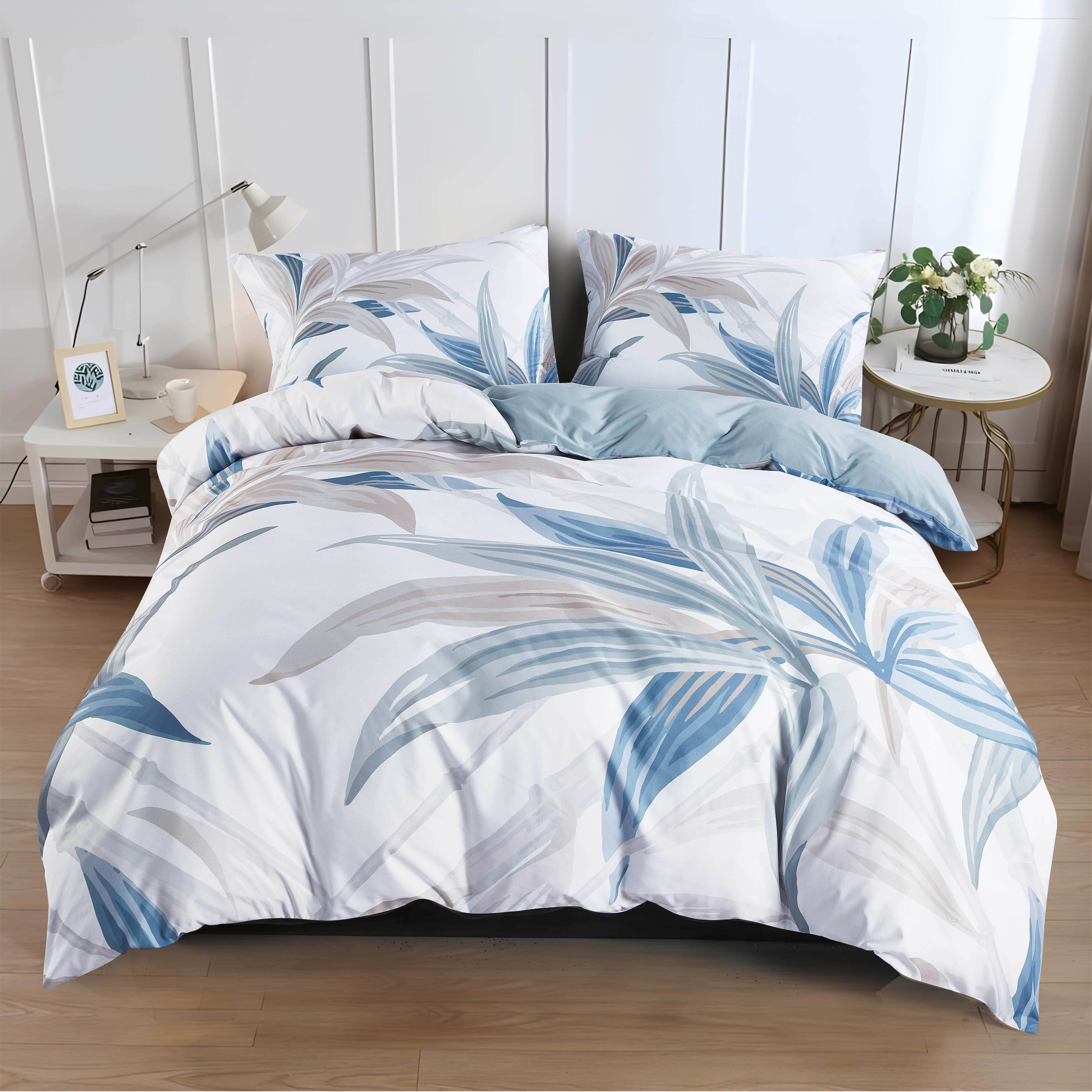 - 2/3pcs Set! Get 1 Duvet Cover +1/2 Pillowcases For Premium Sleep , High-quality Comfortable Printed Bed Sheet Three-piece Set