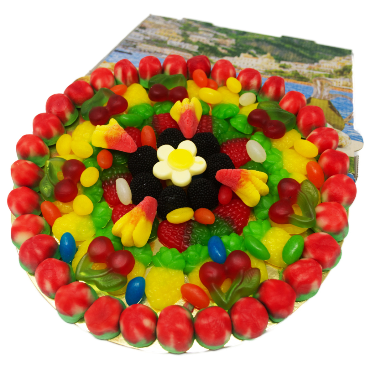 Fruit Gummy Candy, Fruit Pizza Shape, 500g