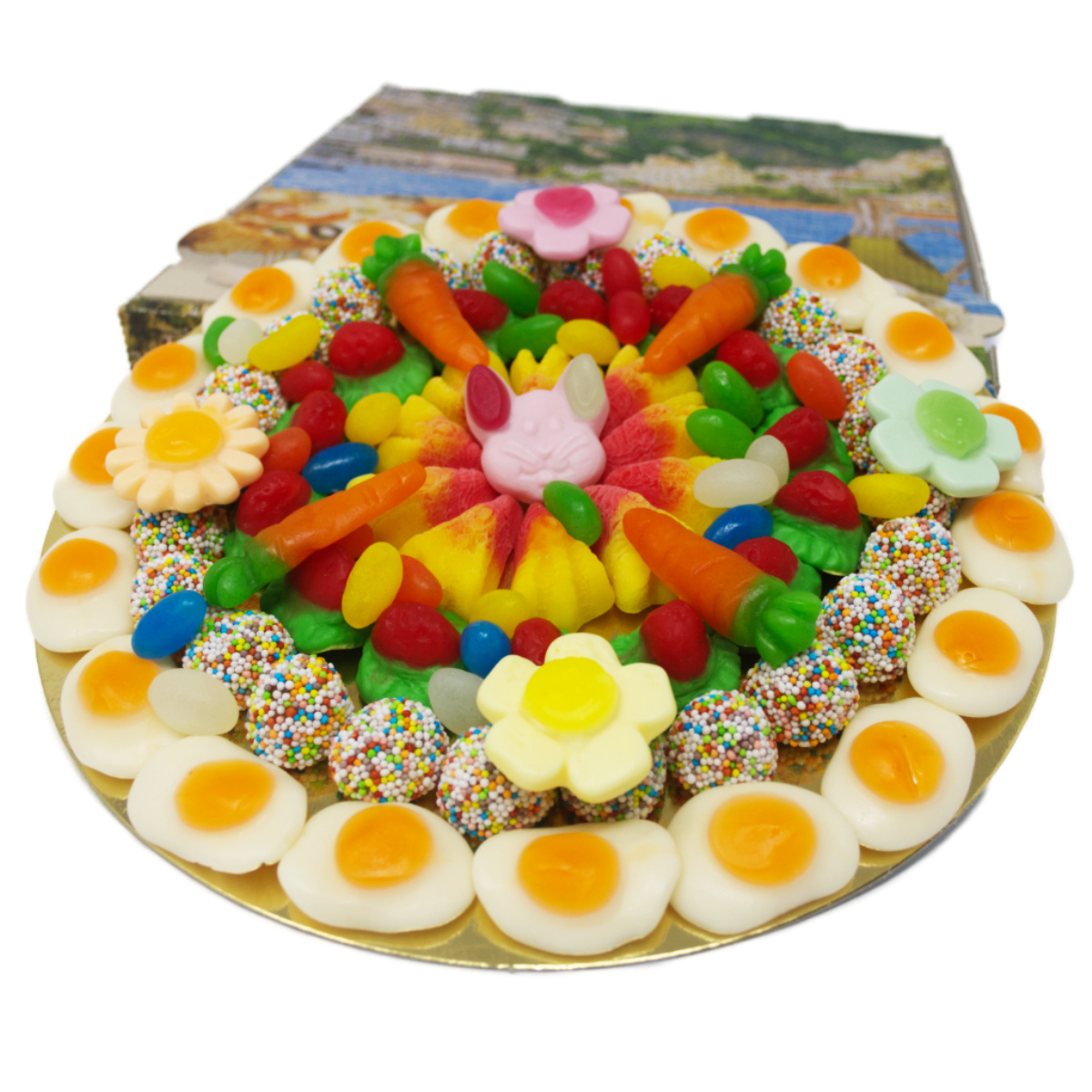 E-shop Fruchtgummi Pizza Ostern eine bunte Geschenkidee im Pizzakarton 450g