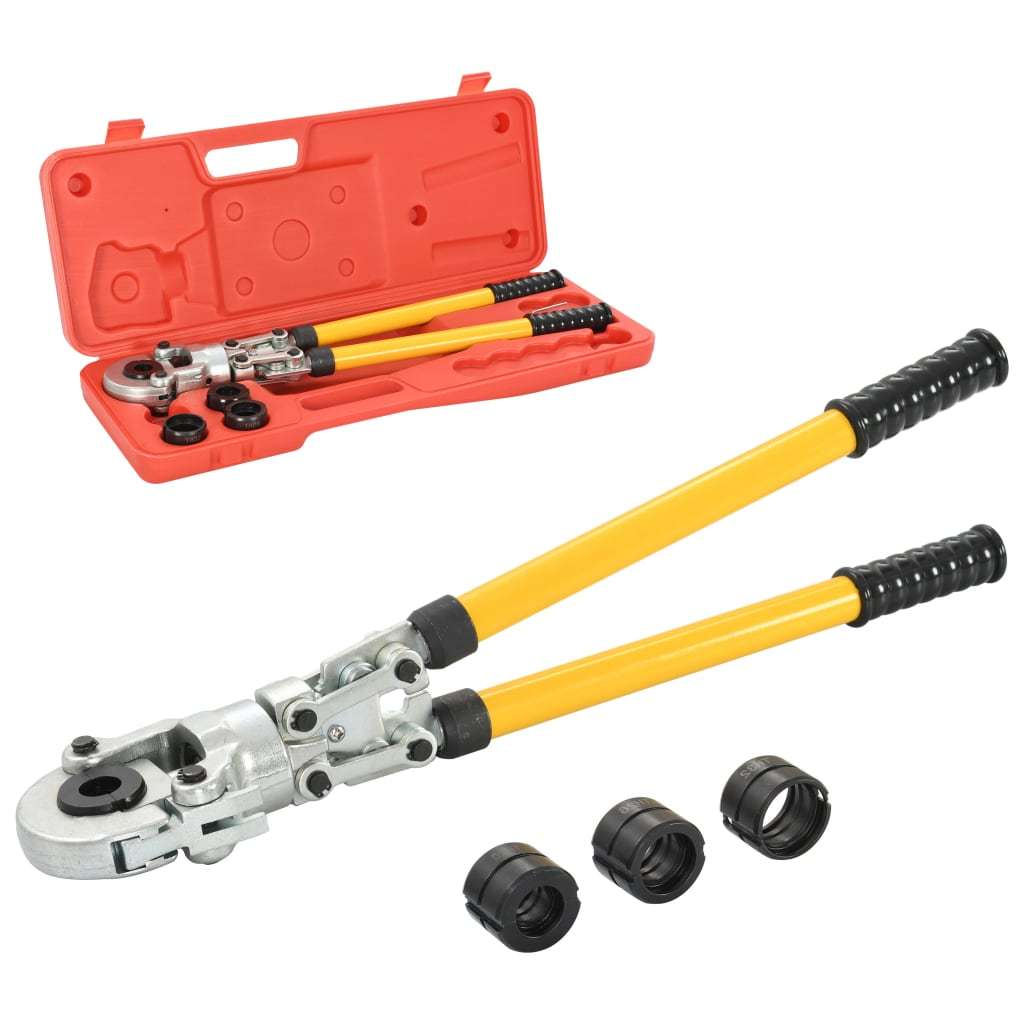 Vidaxl Crimping Pliers, Pipe Crimping Pliers, Cable Crimping Tool, 16, 20, 26, 32 Mm For Composite Pipe, Copper Pipe, 360° Rotatable Hydraulic