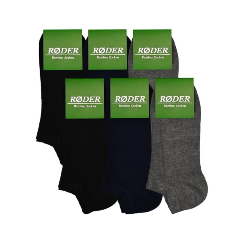 6-pack Of Bamboo • Assorted Colors • • Foot Climate • Hand-linked Toe Seam • Anti-sweat Socks
