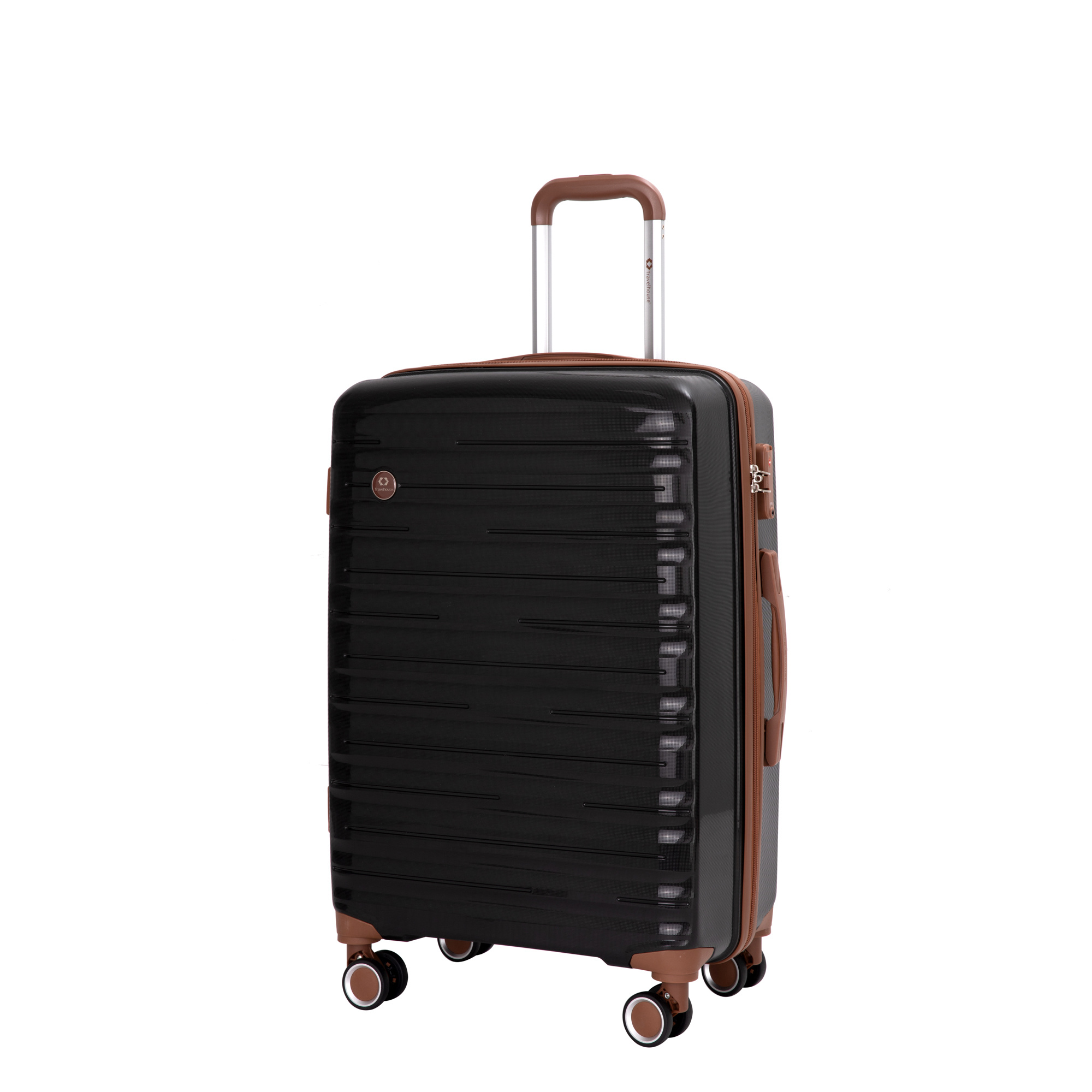 Image of Ascona Luggage Set, 5-piece, Rolling Suitcase, Polycarbonate + Abs Hard Shell, Travel Bag, And Toiletry Bag, Carry-on Set