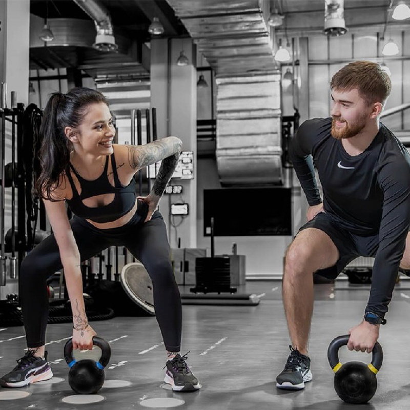 Cast Iron Kettlebell Set - Single 4pcs (4+6+8+10kg)
