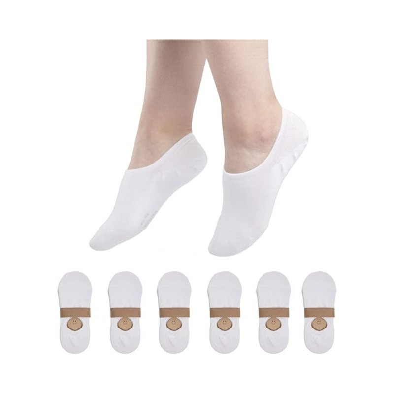 E-shop RØDER 6 Paar Premium Füsslinge unsichtbar im Schuh mit Antirutsch Diamond System Baumwolle Damen Herren Sneakersocken