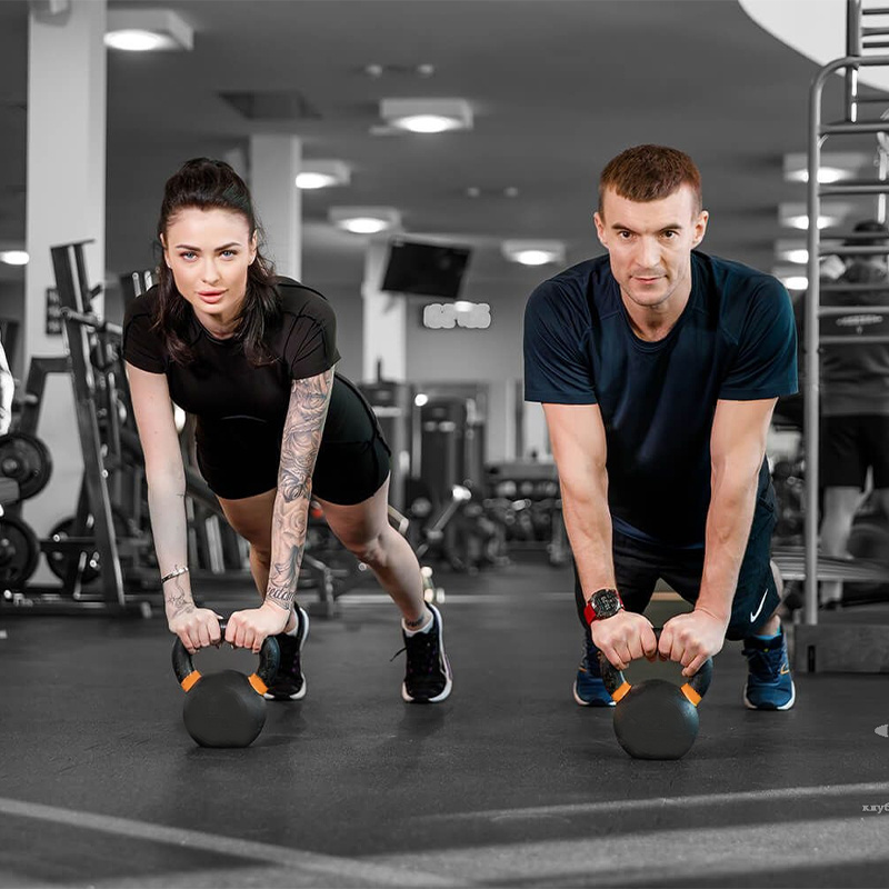 Cast Iron Kettlebell Set - Single 4pcs (4+6+8+10kg)