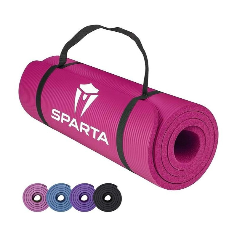 yoga mat thick non slip mat large padded high density exercise mat for pilates gymnastics stretching workouts carry strap included