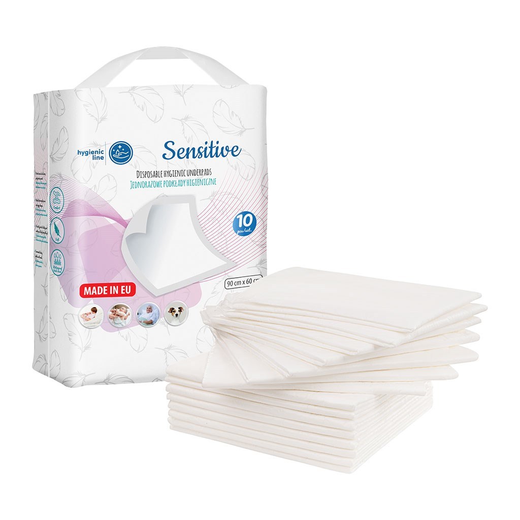 TEMU Disposable Akuku Sensitive Wipes 60x90 Cm, 10 Pieces