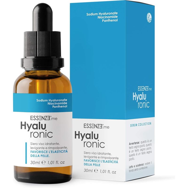 Image of Pure Hyaluronic Acid Serum - Concentrated Formula With Niacinamide And Vitamin B5 - Moisturizer For Dry And Mature Skin, Face And Eye Contour - Professional Treatment 30 Ml - .me Hyaluronic