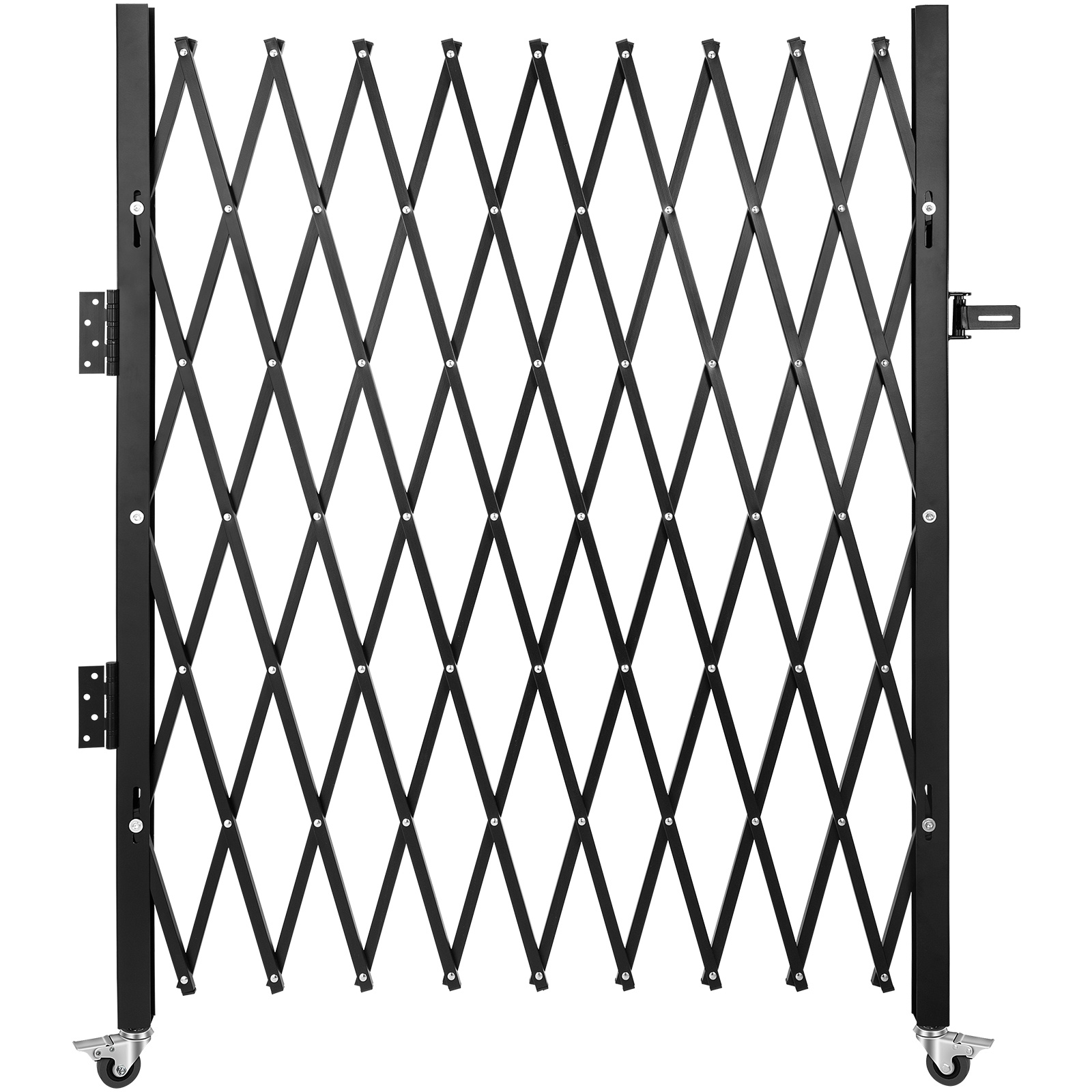 Image of Vevor Single Folding Security Gate, 131.00 X 187.96 Cm Folding Door Gate, Steel Accordion Security Gate, Flexible Expanding Security Gate, 360° Rolling Gate, Scissor Gate Or Door With Padlock
