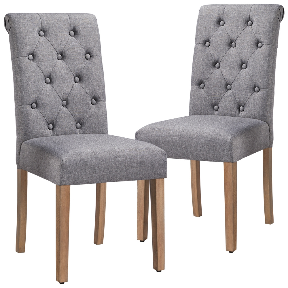 TEMU Costoffs Dining Chairs, 2pcs Dining Chairs Upholstered Kitchen Chairs, Fabric Dining Chairs, High Back Padded Chairs For Dining Room, Kitchen,