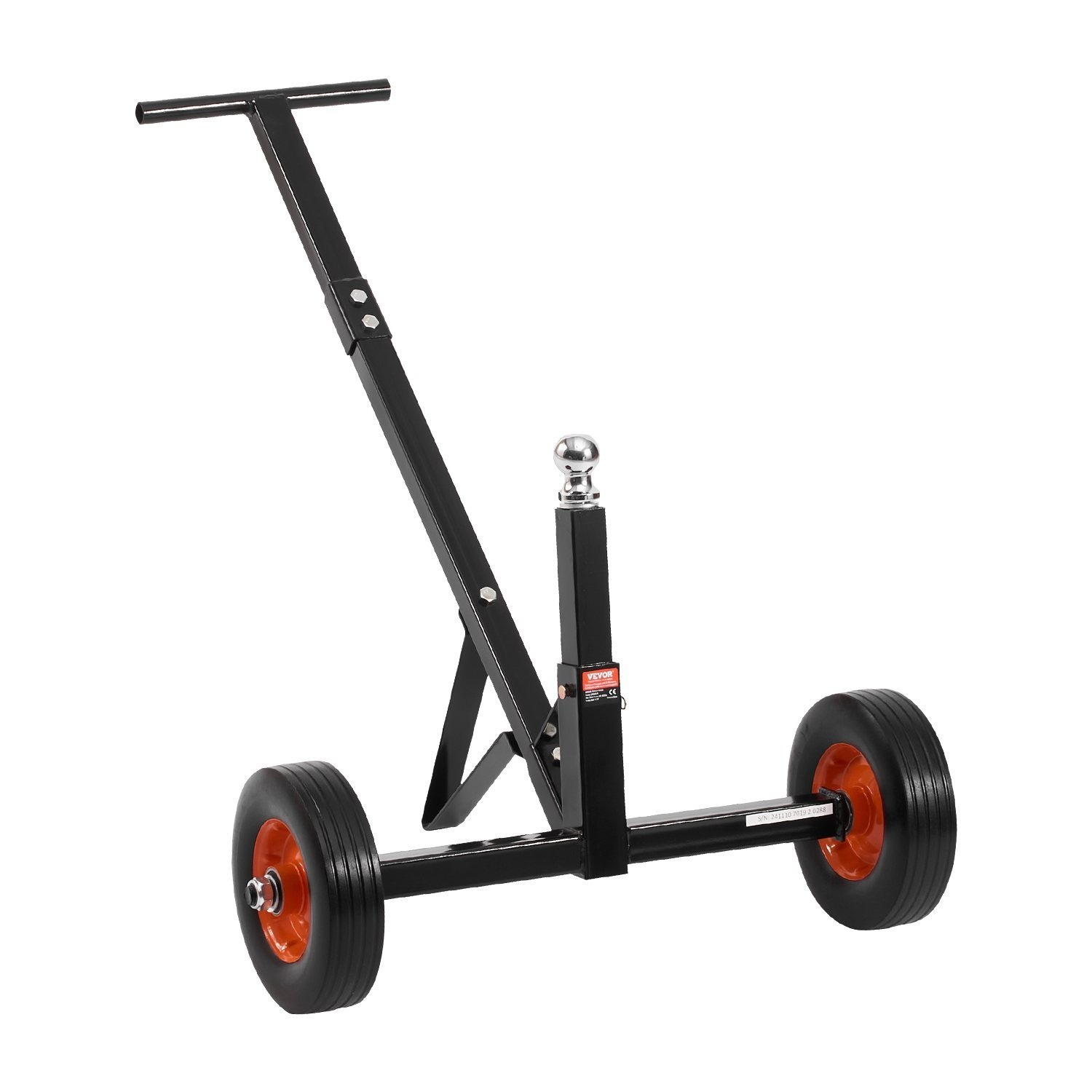 Vevor 600lbs Trailer Dolly 16.5 And 22 Inadjustable Height 1-7/8 In Ball Solid Tires