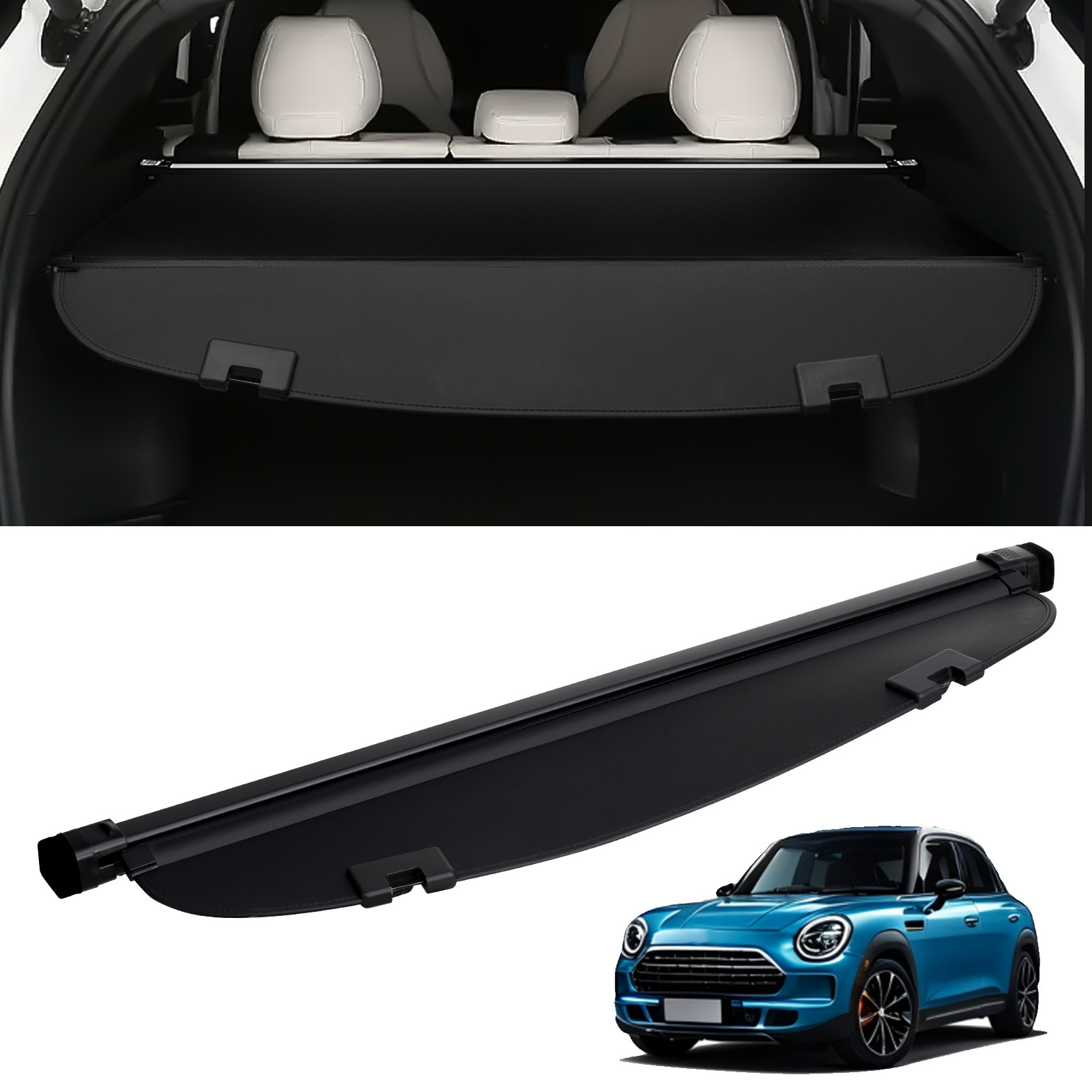 Retractable Cargo Cover For 2017-2024 Upgraded Rear Trunk Cover