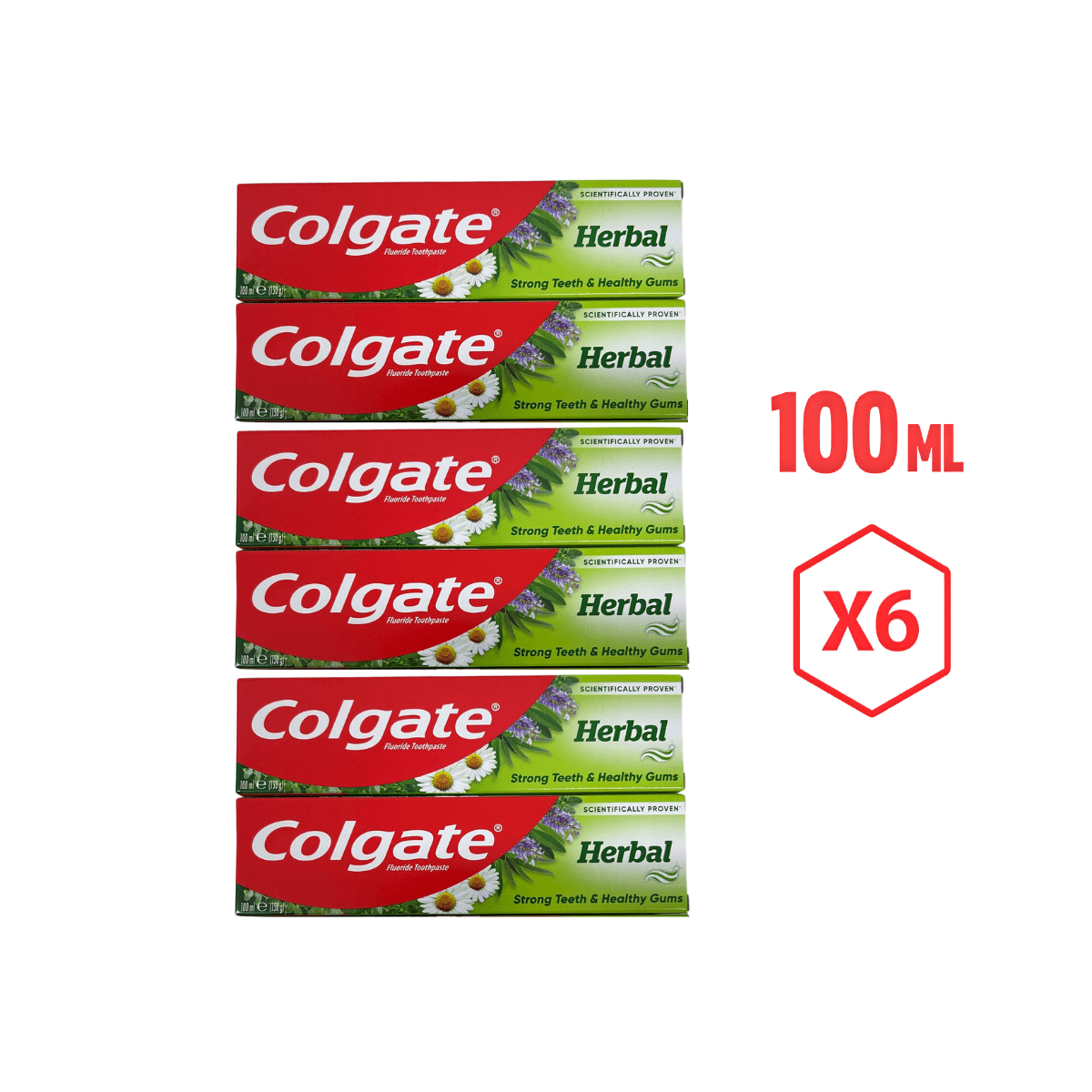 TEMU Pasta de dientes Herbal 100 ML - Pack de 6/12 Unidades - Con naturales que ayudan a una de duradera.