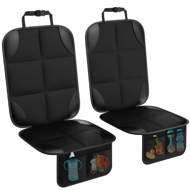 TEMU 2pcs Heavy-duty Car Seat Protectors - Non-slip, Front Seat Cushions With Heavy Grip Edges, Fit For Most Vehicles - For Cars, Suvs, Trucks - Easy