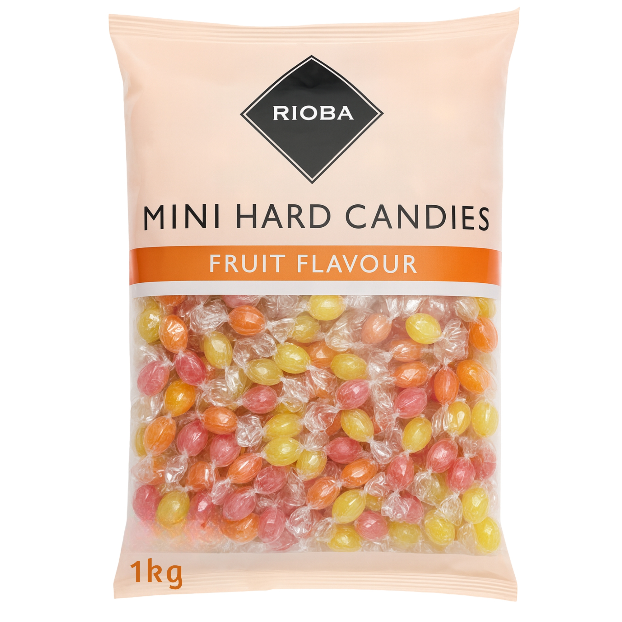 E-shop Rioba Minibonbons verschiedene Bonbons Fruchtbonbons 1000g Beutel Party Büro