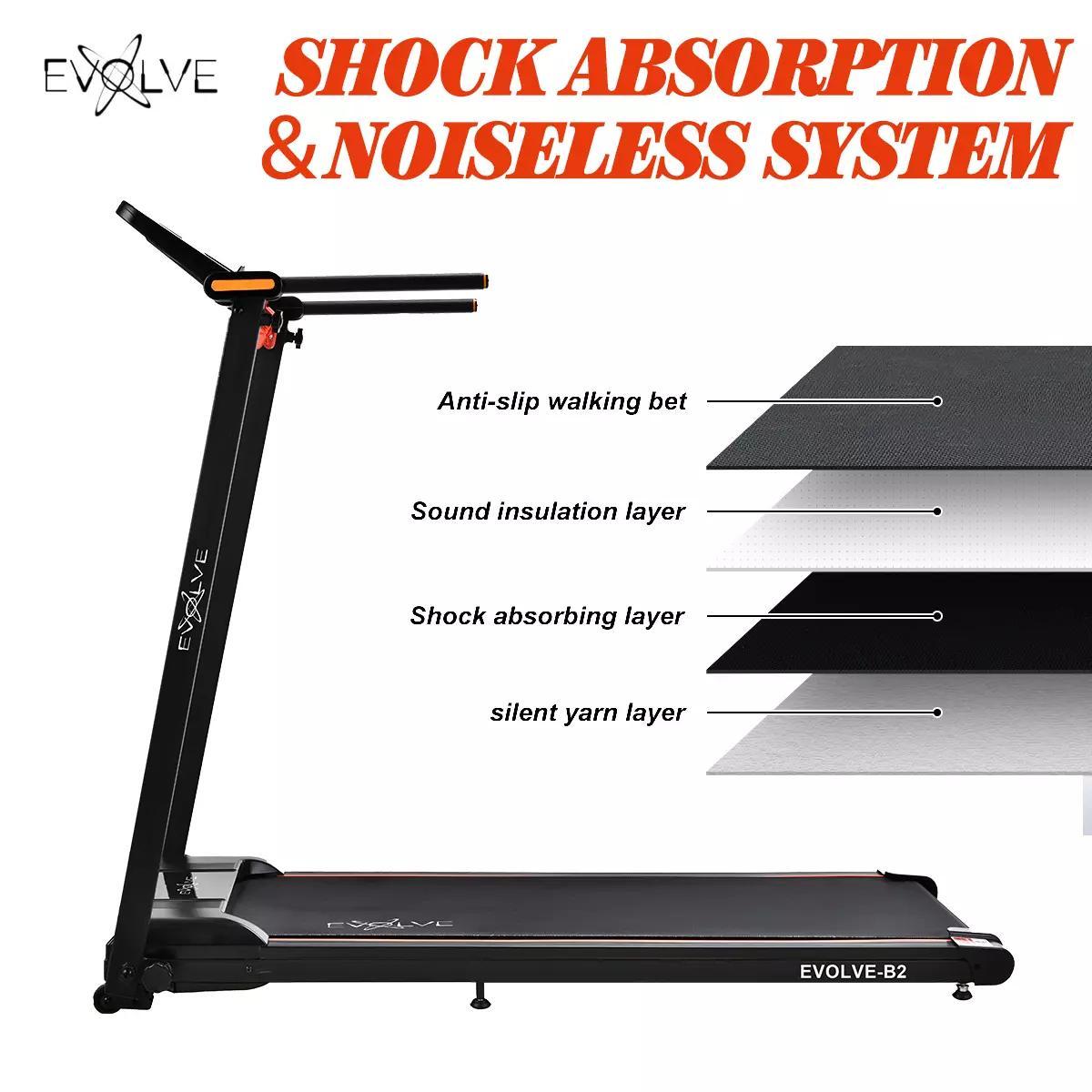 EVOLVE - Electric Treadmill Foldable Motorized Running Machine with ZWIFT Bluetooth connection 2 years warranty