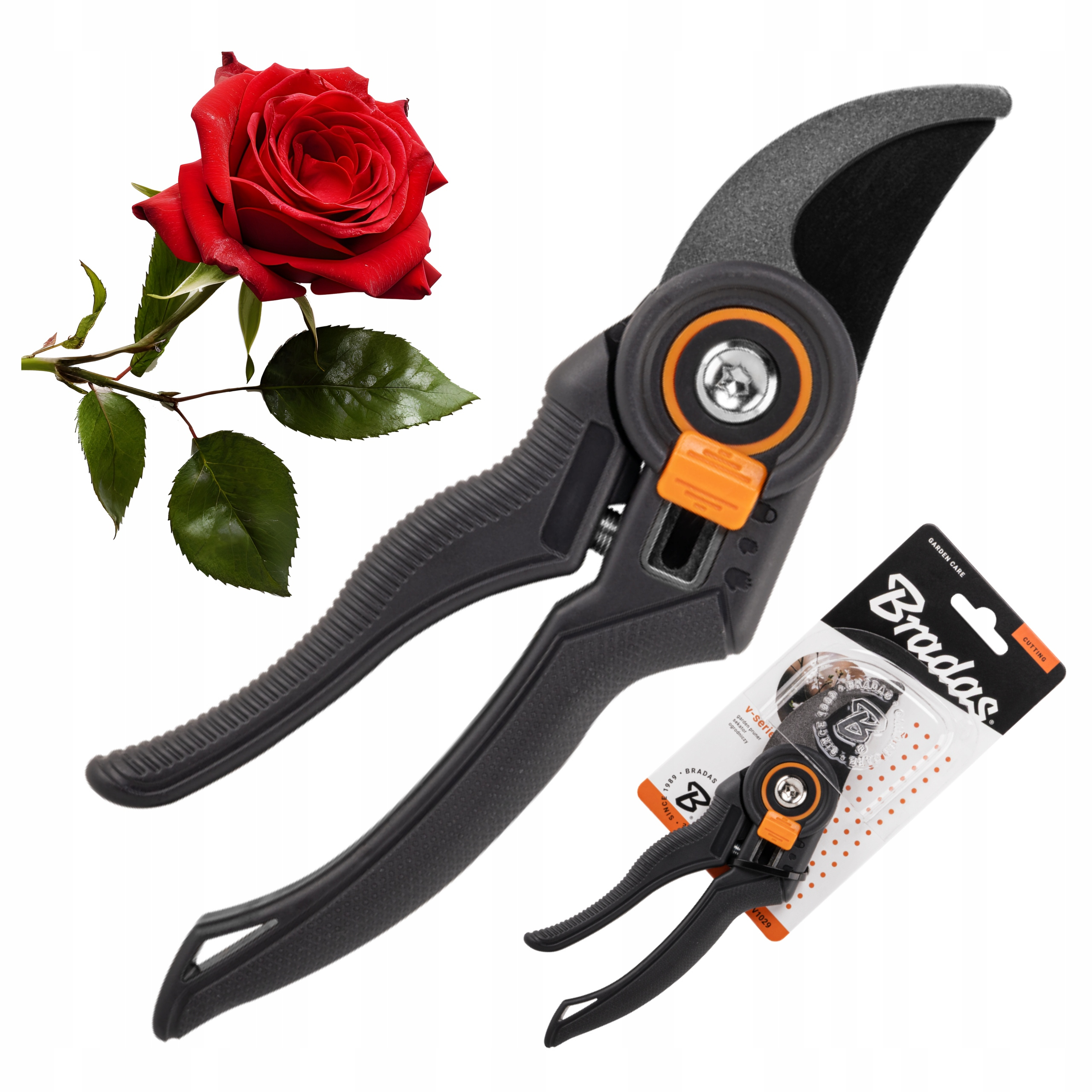 Image of Garden Pruner Hand Scissors For Shrubs, Branches, Flowers, Trees, Vines Sk5 Steel Professional Strong Gardening Tool For Garden And