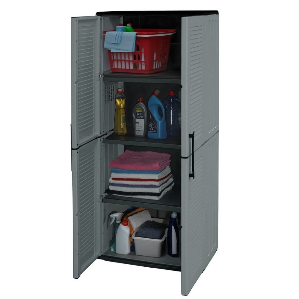 Weatherproof Outdoor Cabinet Plastic Cabinet High Storage Cabinet All-purpose Cabinet Balcony Cabinet Household Cabinet Terrace Cabinet High