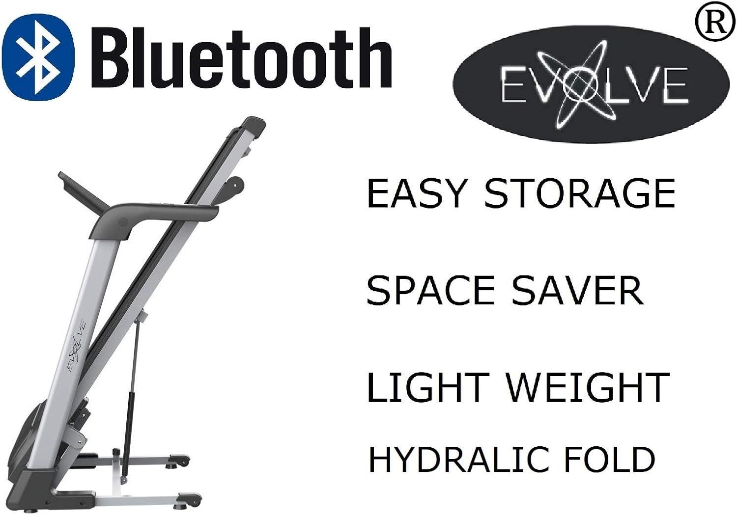 Electric Motorised Auto Incline Treadmill Running Machine Automatic Adjustable Incline Foldable Exercise Machine with Bluetooth, Fitness App