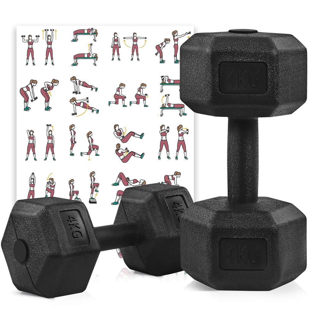 Costoffs Hexagon Dumbbell Set, Space-Saving Design for Home Gym