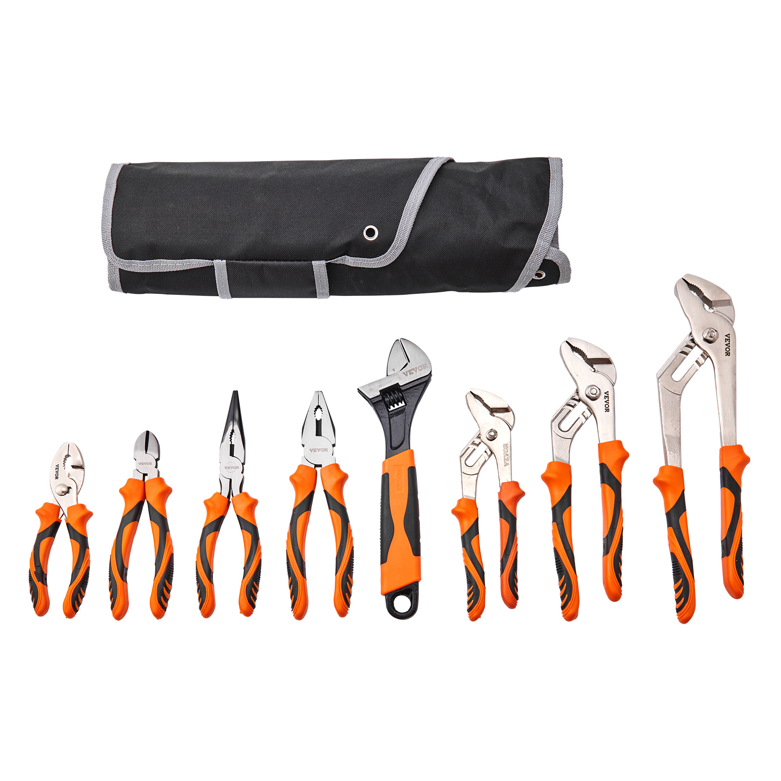 TEMU Set di pinze VEVOR, 8 pezzi, acciaio ad , pinze a giunto a incastro da 30,5 cm/25,4 cm/20,3 cm, pinze da linemans da 20,3 cm, pinze a giunto a