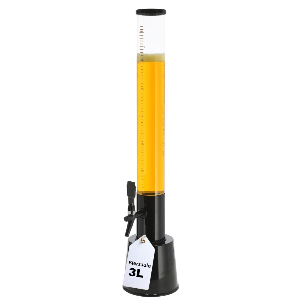 TEMU 3l Beer Column Xxl Party Beer Tower With Tap - Beer Dispenser Column