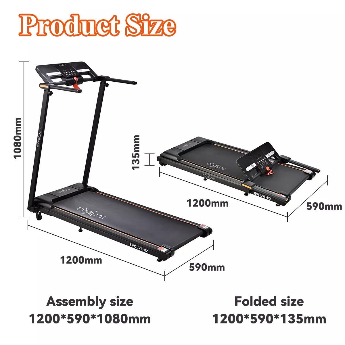 EVOLVE - Electric Treadmill Foldable Motorized Running Machine with ZWIFT Bluetooth connection 2 years warranty