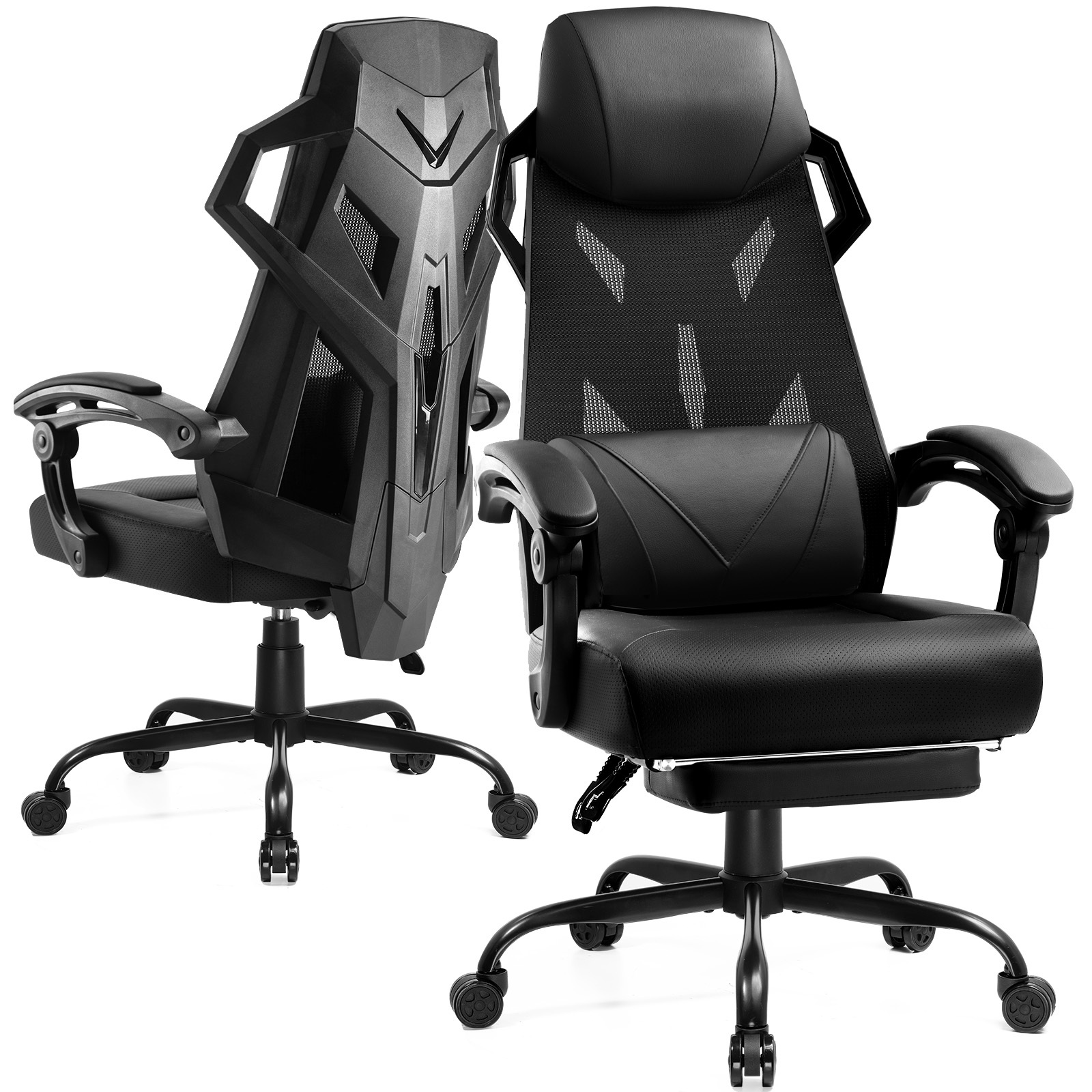 Ergonomic Office Chair With Lumbar And Neck Support – Height-adjustable Executive Chair With Armrest And Premium Casters