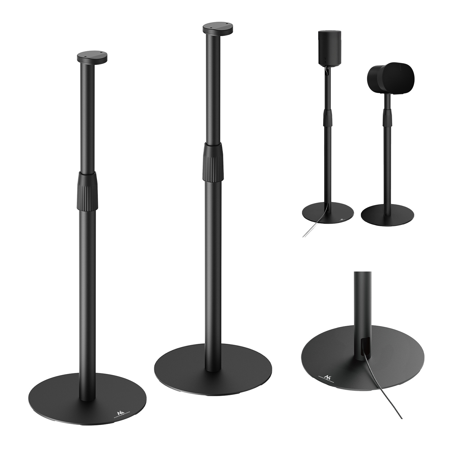 TEMU 2-pack Maclean Floor Stand For 300 Speaker Mc-496